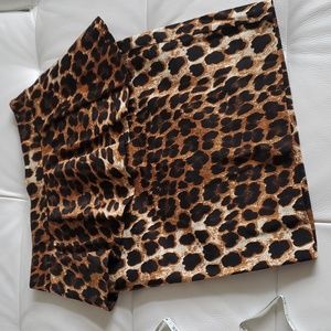 VENUS Leopard Peplum Skirt